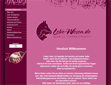 Tablet Screenshot of lebe-wesen.de